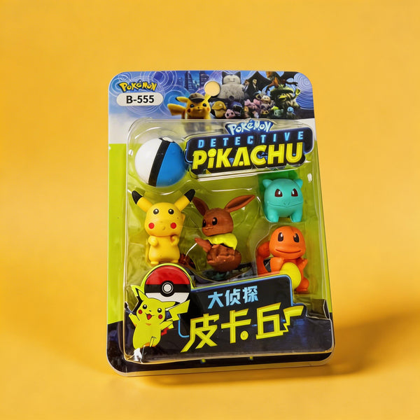 Pikachu 3D Character Eraser Pack