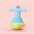 LED Luminous Lotus Spinning Top with Launcher - Light-Up Toy