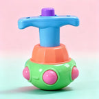 LED Luminous Lotus Spinning Top with Launcher - Light-Up Toy