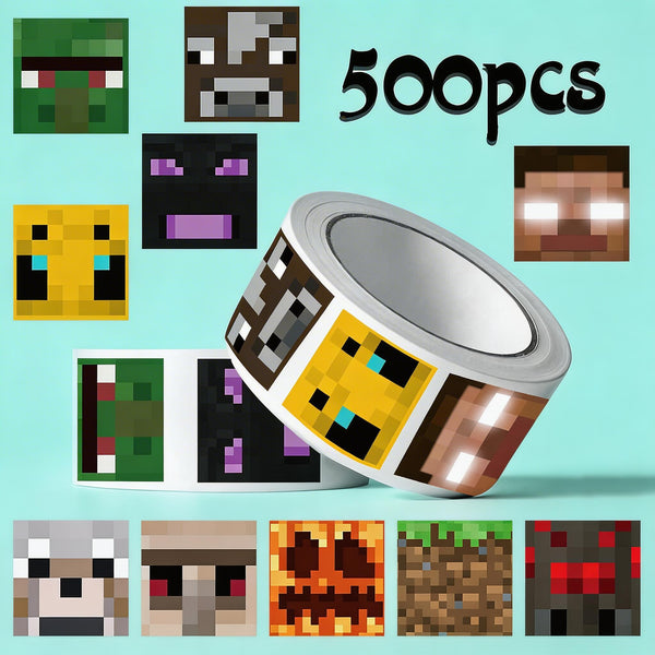 Minecraft Sticker Roll