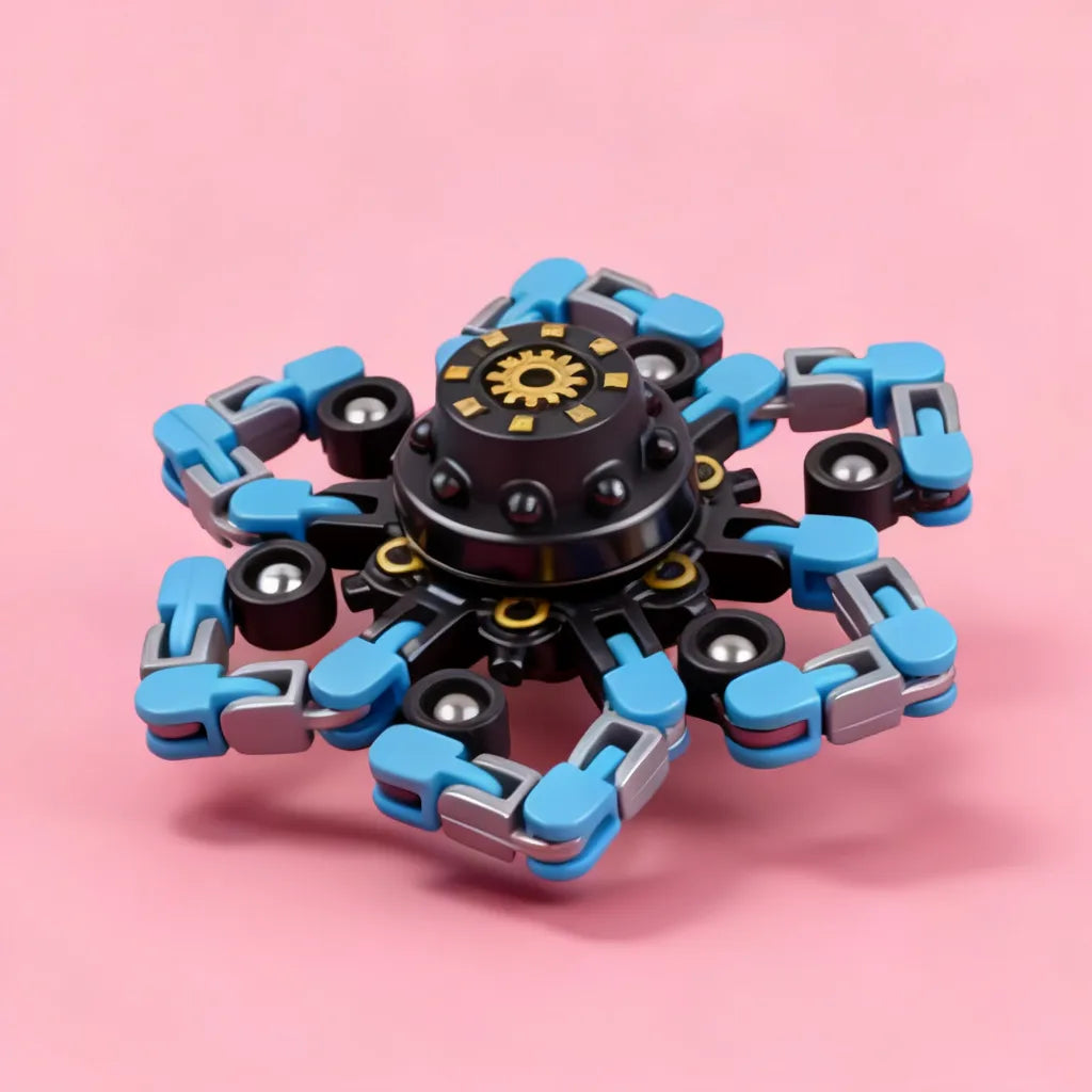 Transformable Mechanical Fidget Spinner - DIY Robot Chain Toy