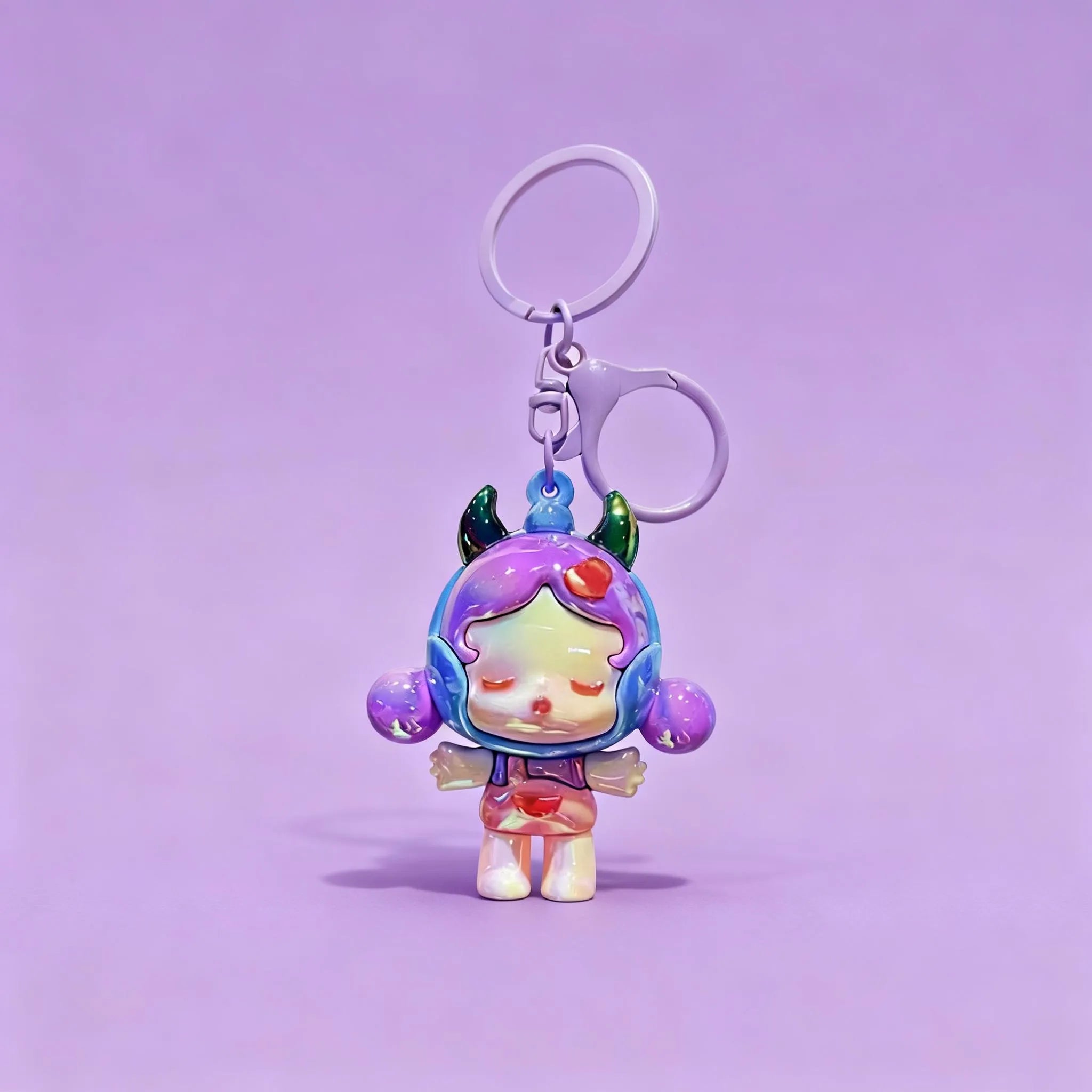 Trendy Gothic Girl 3D Doll Keychain - Collectible Bag Charm