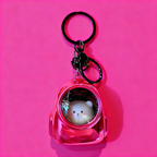 Cute Astronaut Bear Space Capsule Keychain - Galaxy Series