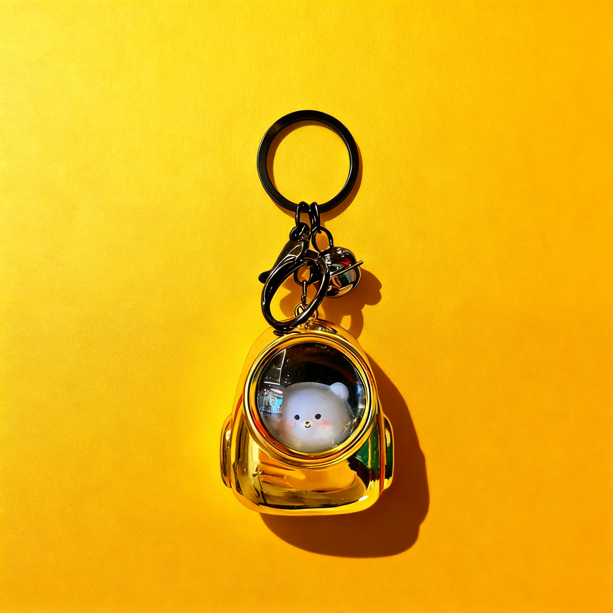 Cute Astronaut Bear Space Capsule Keychain - Galaxy Series