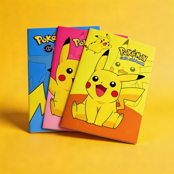 Pikachu Minimalist Study Notebook