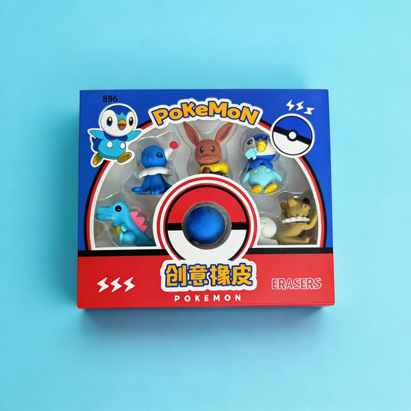 Pikachu 3D Pop Eraser Set